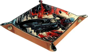 Cool Cartoon Motorcycle Desk Drawer Organizer Tray, Stacking Jewelry Organizer Trays for Women and Girls, Perfect for Earrings, Bracelets, Rings, Kitchen Cabinet and Entryway Table Key Tray