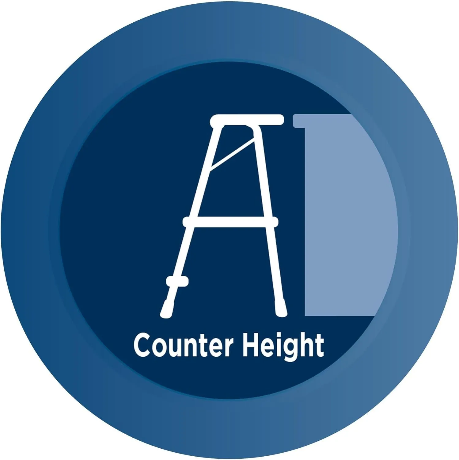 COSCO 2-Step Kitchen Stepper™ Adult Folding Step Stool, Kids Folding (Steel/Resin)