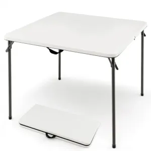 Costway Outdoor Folding Camping Table with Rust-Resistant Frame - Suitable for Camping and Hiking