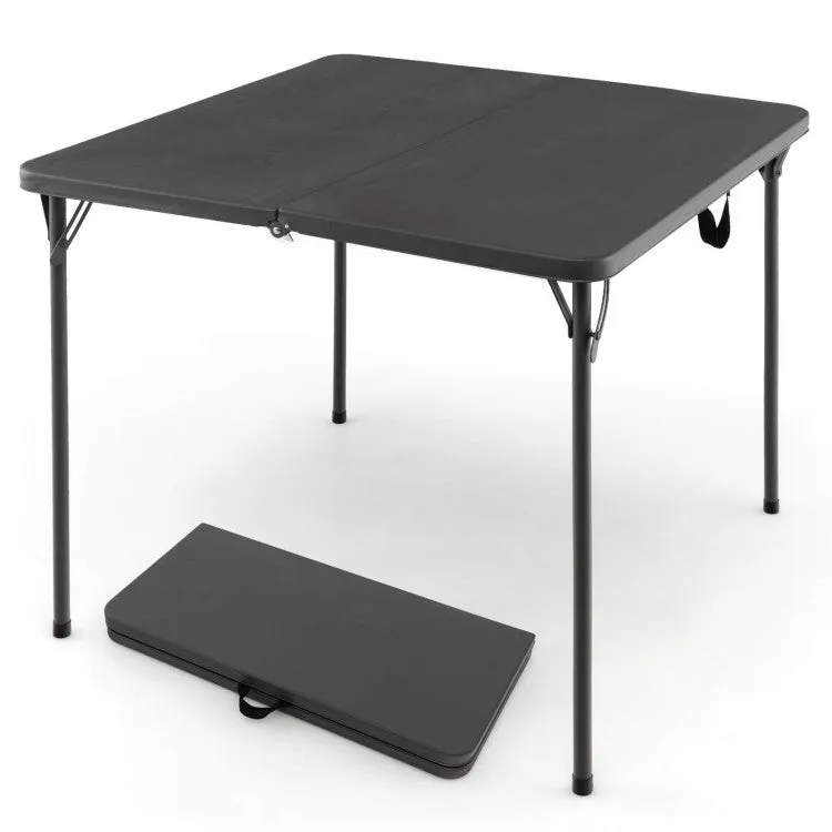 Costway Outdoor Folding Camping Table with Rust-Resistant Frame - Suitable for Camping and Hiking
