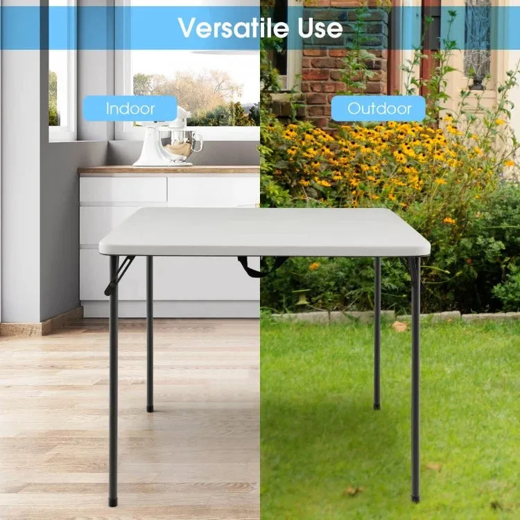 Costway Outdoor Folding Camping Table with Rust-Resistant Frame - Suitable for Camping and Hiking