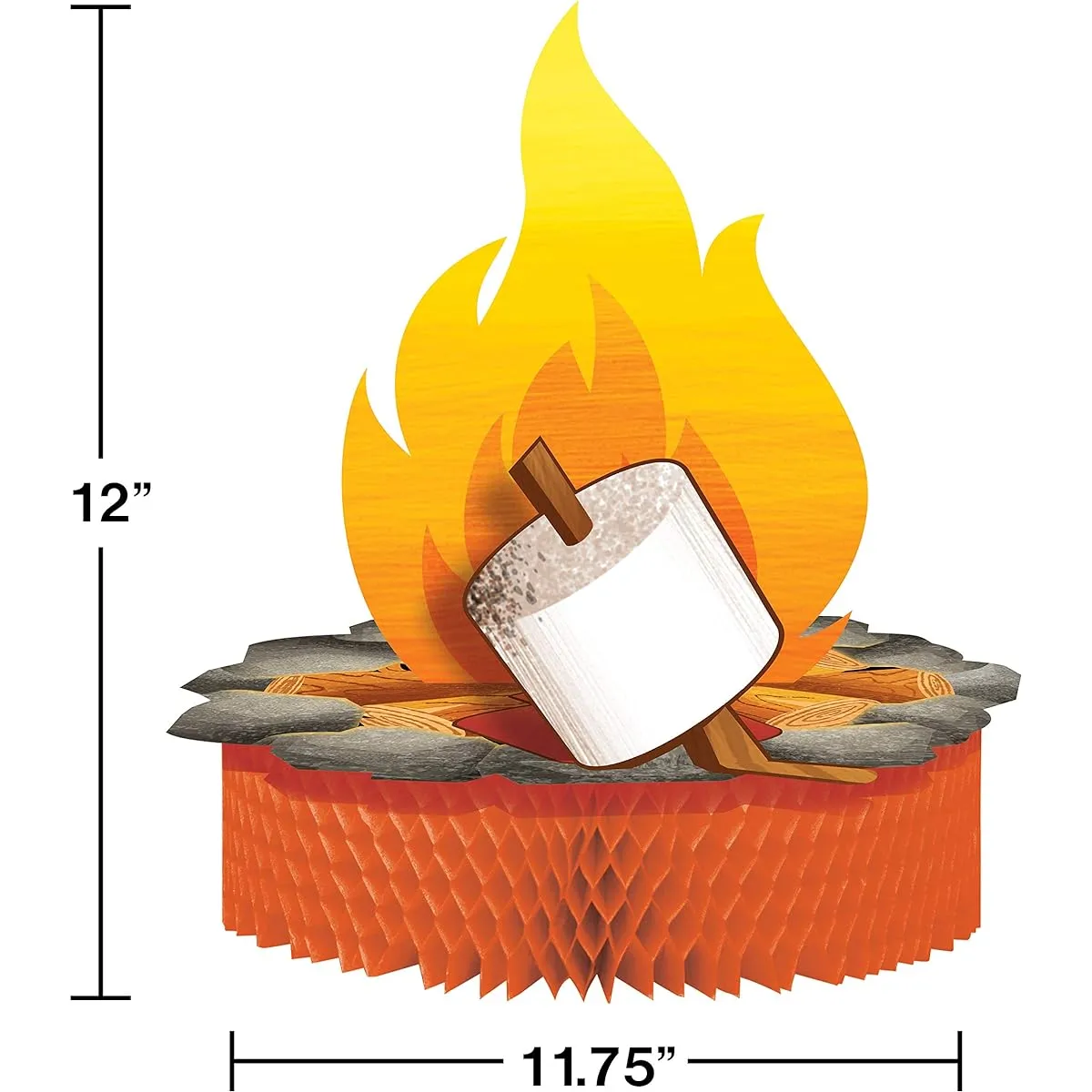 Creative Converting 329325 Camping Centerpiece Decoration 1pc