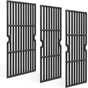 Criditpid 18 Inch Grill Grates for Charbroil Performance 463376519 Replacement Parts, Cast Iron Cooking Grid for Char-Broil 463377319, 463376419, 463376319, G470-0002-W1, G470-0003-W1, G321-0005-W1