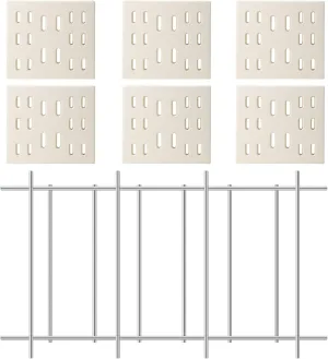Criditpid Grill Replacement Parts for Members Mark Y0101XC, Radiant Flame Tamer Heat Plates & P01722001B Members Mark Flame Tamer Rack for Grand Hall Y0660 Gas Grill.