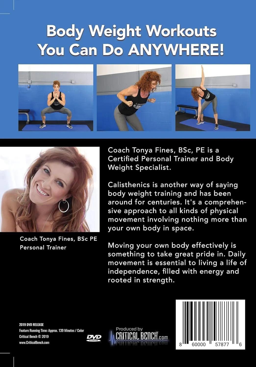 CRITICAL BENCH.COM Calisthenics Boot Camp Workout DVD