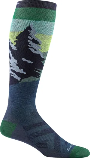 Darn Tough Men's Vermont Solstice OTC Lightweight Ski and Snowboard Sock (Style 8014) -