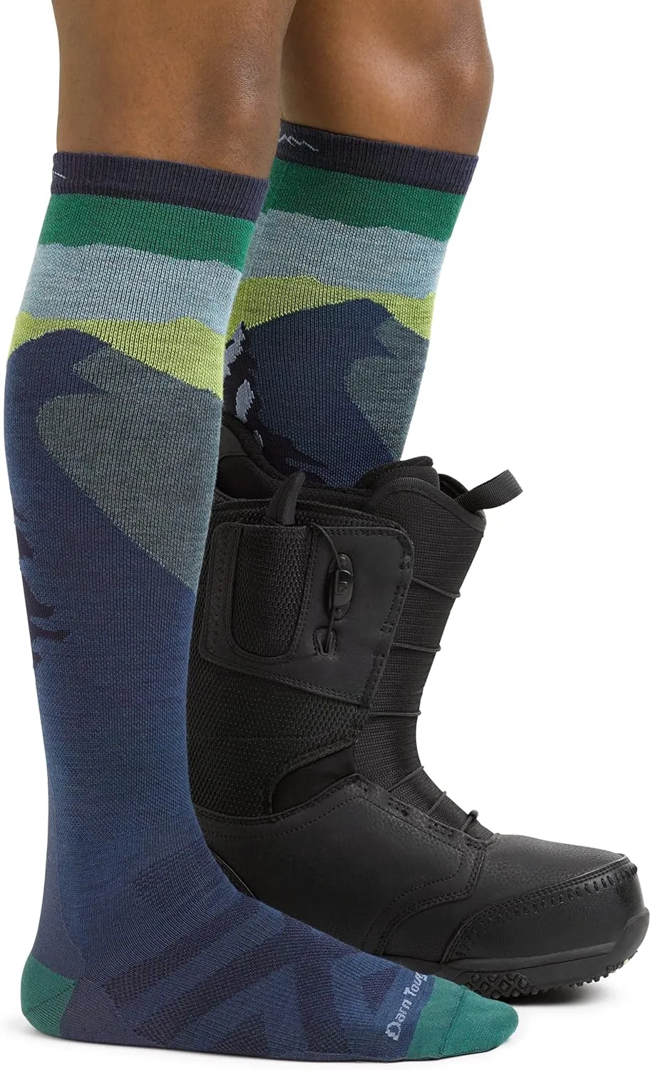 Darn Tough Men's Vermont Solstice OTC Lightweight Ski and Snowboard Sock (Style 8014) -