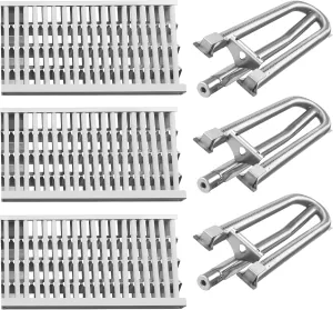 DCS Grill Parts Replacement for DCS Grill Burner 27DBQR, BGA36-BQARL/BQARN, BGA48-BQARL/BQARN, Ceramic Rod Complete Radiant Tray BBQ Gas Grill Heat Plates Shield