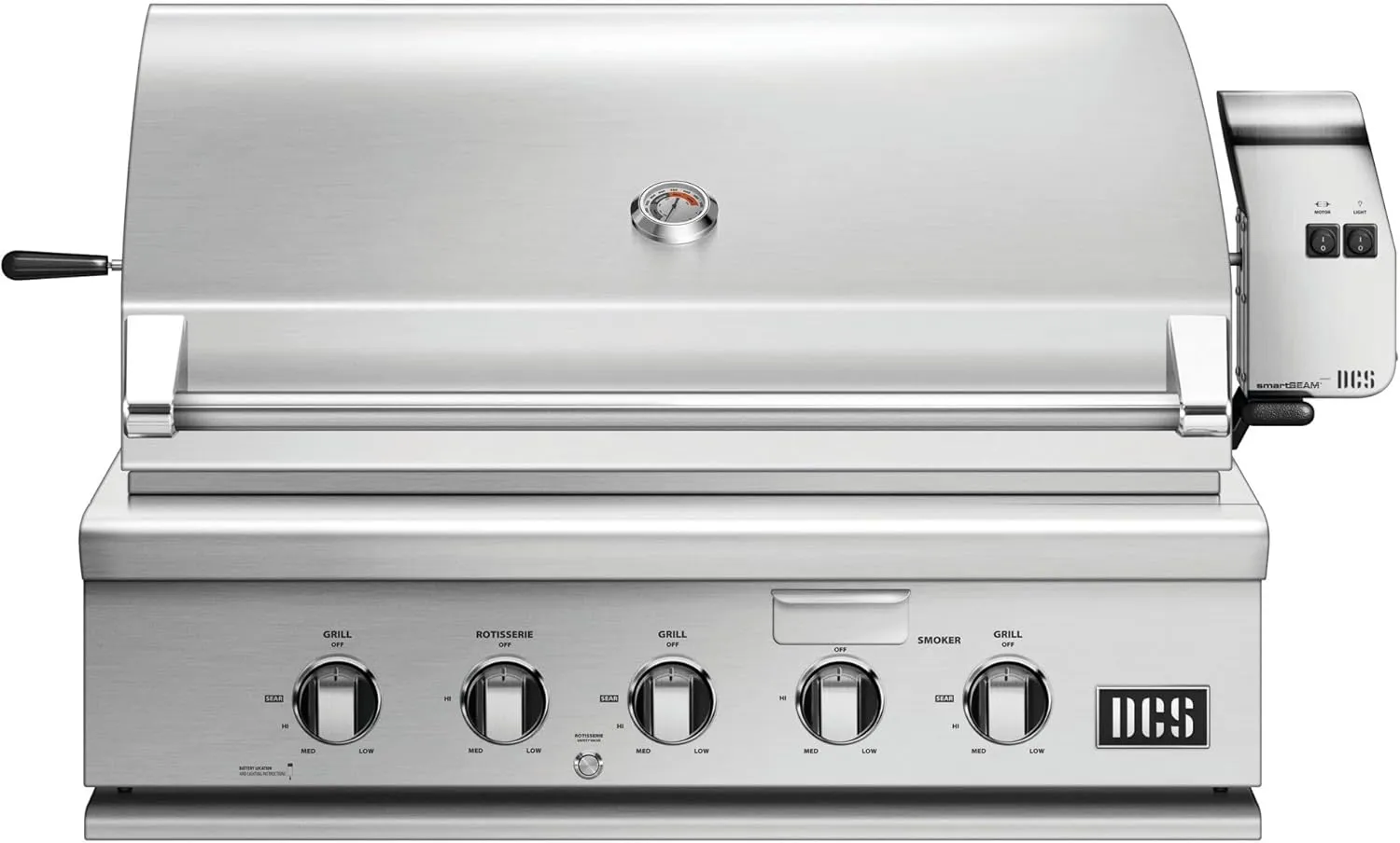DCS Series 7 36-Inch Built-In Propane Gas Grill With Rotisserie - BH1-36R-L
