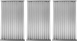 DcYourHome Stainless Steel Grill Emitter Plates Replacement Parts for Charbroil 463242716, 463257520, 466242715, 466242815, 463242715, 463276016, 463255020, 466242716, G533-2200-W1, G533-0009-W1A,3PCS