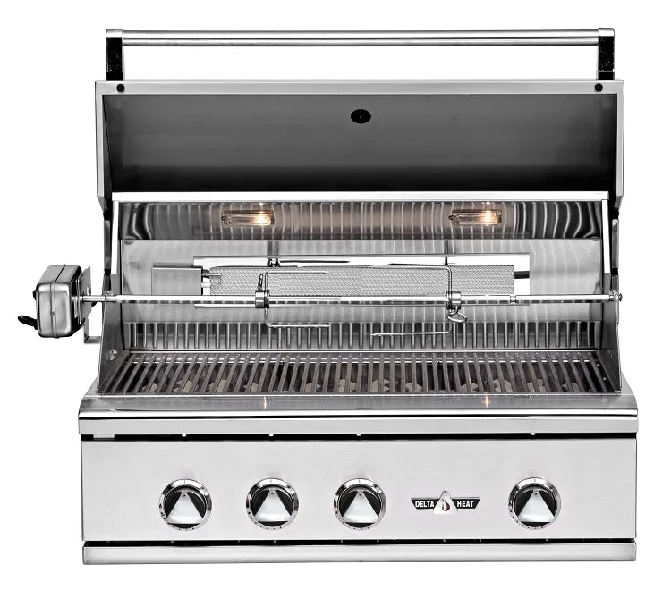 Delta Heat 32 Inch Natural Gas Grill with Infrared Rotisserie and Sear Zone