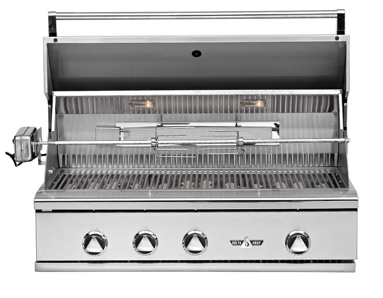 Delta Heat 38 Inch Natural Gas Grill with Infrared Rotisserie and Sear Zone