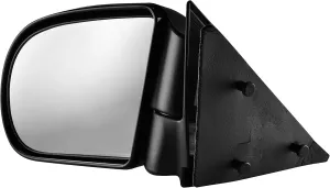 Dependable Direct Driver Side Textured Side View Mirror Compatible with 94-04 GMC Sonoma & Chevy S10, 96-04 Oldsmobile Bravada, 02-05 GMC Envoy & Envoy XL, 95-05 GMC Jimmy - GM1320188