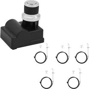 DHL-128-6Q Igniter Electrode Grill Replacement Parts for Member’s Mark GR2210601-MM-00 Ignitor with Wire GR2210601MM00 GR2210601 Ignition Ceramic Electrode Wire 6-Outlet Push-Button Electronic Igniter