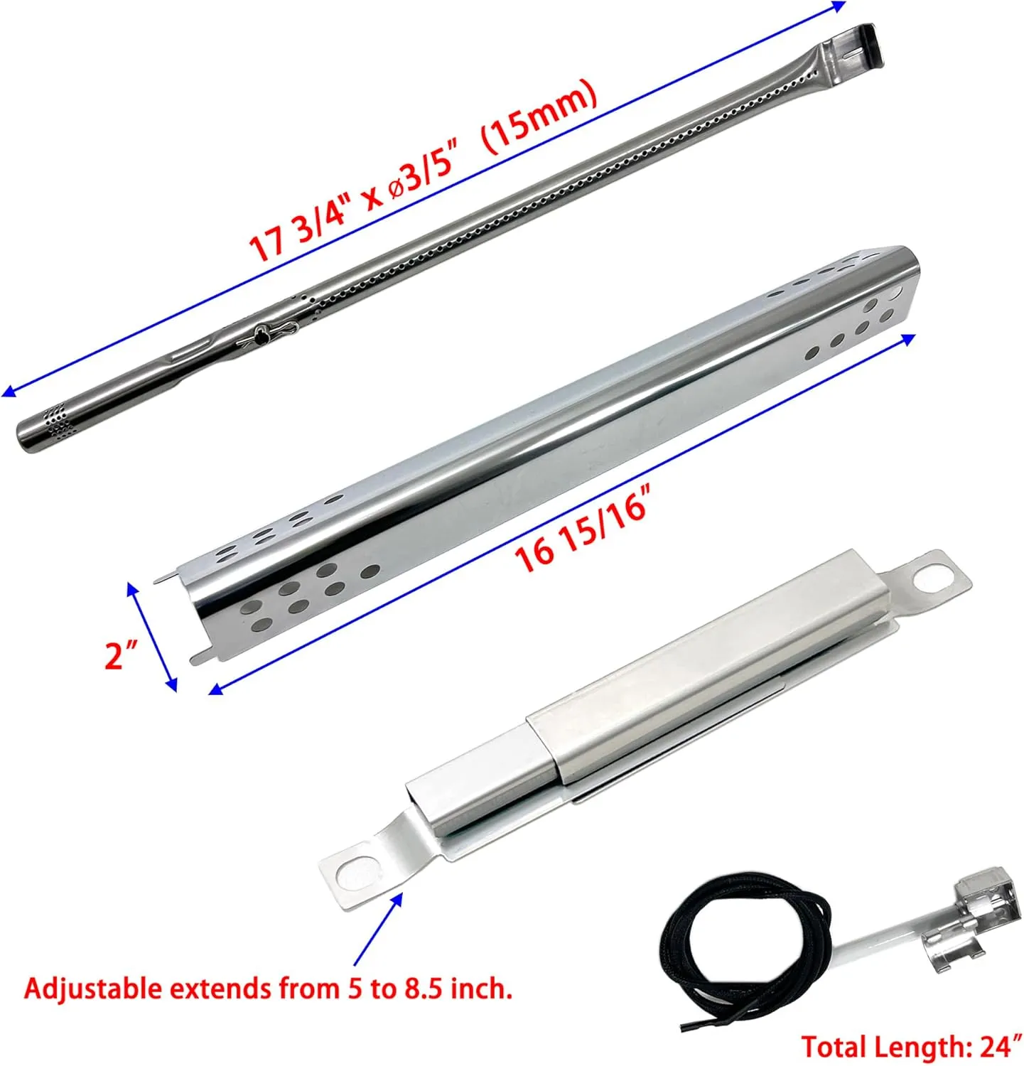 Direct Store DG274 Replacement for Charbroil Performance 4 Burner Grill 463376619, 463347418, 463347017, 463335517, 463376419, Grill Parts for Char-Broil 463332718, 463376017, 463377319, 463342118