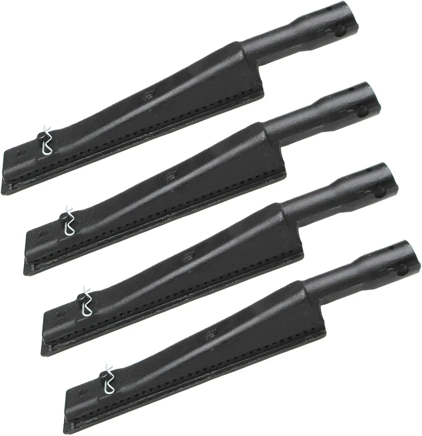Direct Store Parts DB102 (4-Pack) 12 7/8" x 2 1/8" Cast Iron Burner Replacement for Brinkmann 810-4415-0, 810-4415-1, Charmglow, Costco Kirkland, Grill Zone, Nexgrill 720-0082 Gas Grill