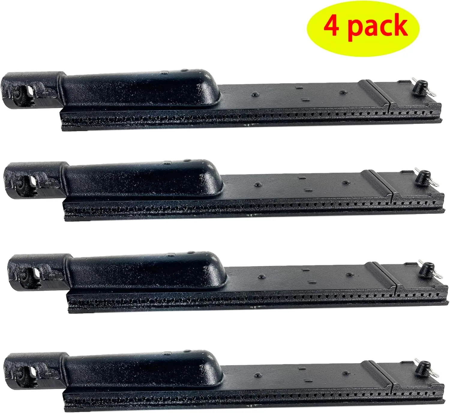 Direct store Parts DB103 (4-Pack) 15 3/4 Inch Cast Iron Burner Replacement for BBQ Barbeques Galore Turbo 3 Grill Burners Charbroil 463241004, 463241904,Chefs Charbroil SAMS Gas Grill
