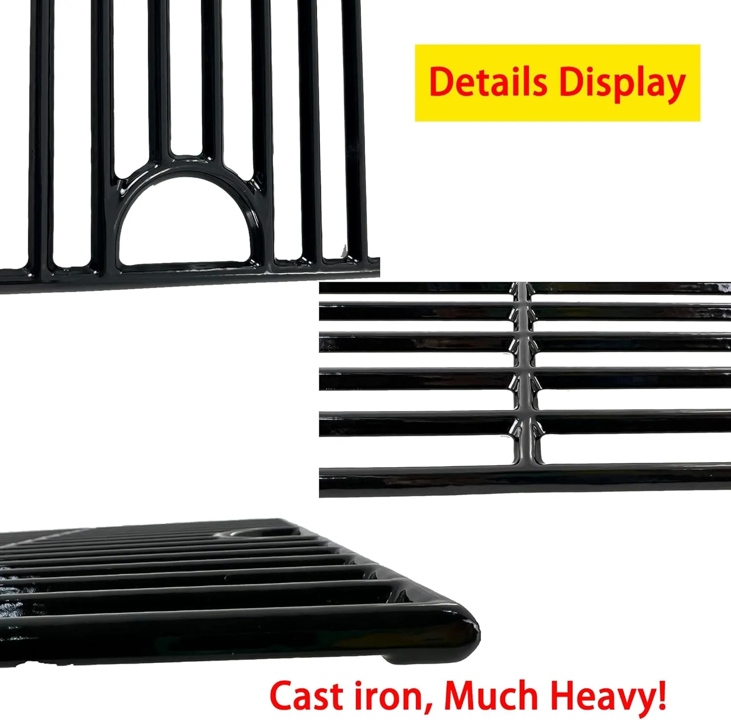 Direct Store Parts DC104 17inch Grill Grates for Nexgrill 4 Burner 720-0830H 720-0783E, 5 Burner 720-0888N 720-0888 720-0697, Charbroil 4 Burner 463241113 463449914, Kenmore 720-0670A Grids