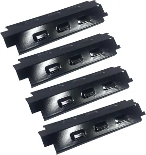 Direct Store Parts DP131 (4-pack) 14 5/8" x 4 1/4" Porcelain Steel Heat Plates Replacement for Charbroil, Master Chef, Thermos, Master Forge, Brinkmann, Savor Pro, Grill King, Kmart Gas Grill