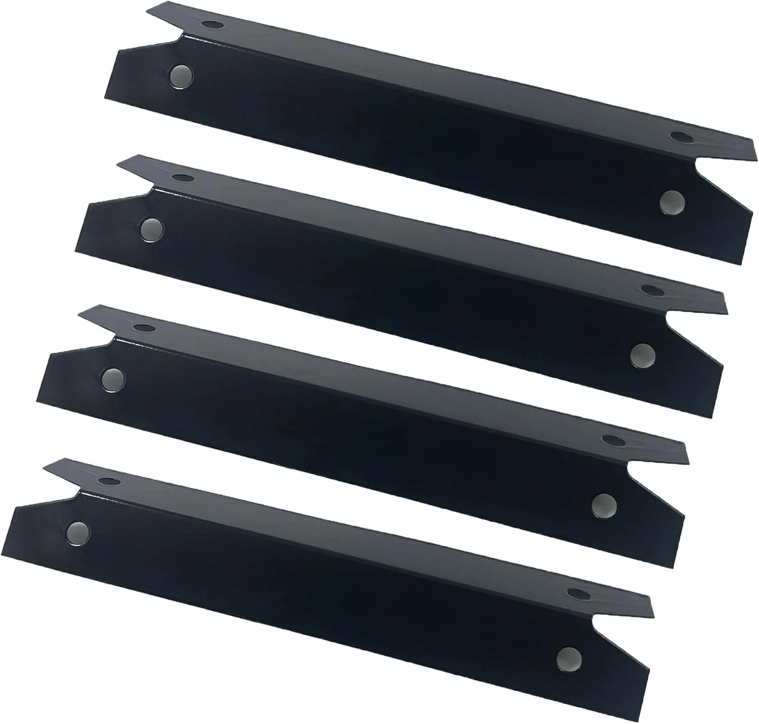 Direct Store Parts DP143 (4-Pack) Porcelain Steel Heat Shield/Heat Plates Replacement for Brinkmann, Charmglow, Gas Grill Models (Porcelain Steel)