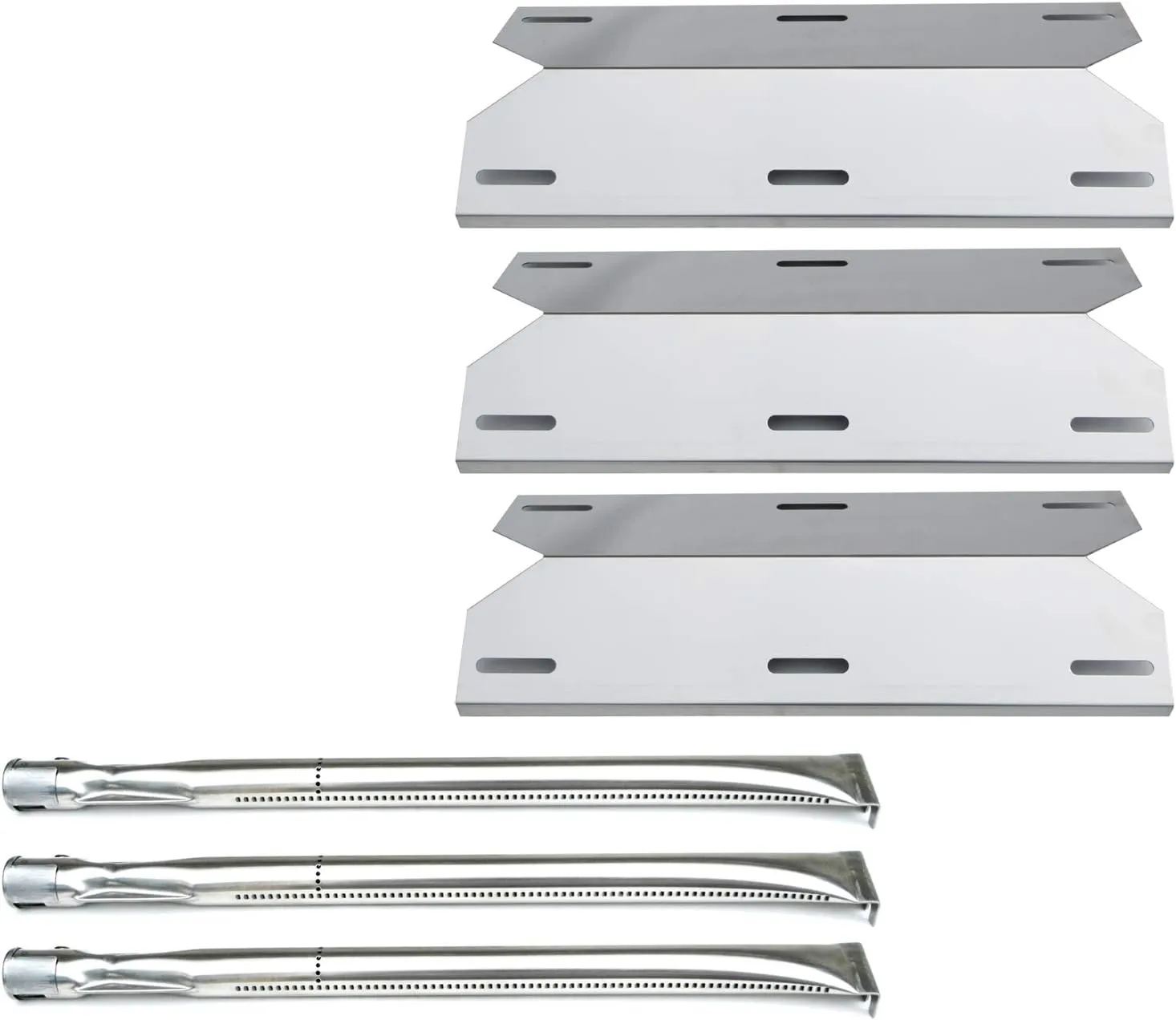 Direct store Parts Kit DG105 Replacement for Charmglow Home Depot 3 Burner 720-0230; 720-0036-HD-05 Gas Grill Burners & Heat Plates (Stainless Steel Burner   Stainless Steel Heat Plate)