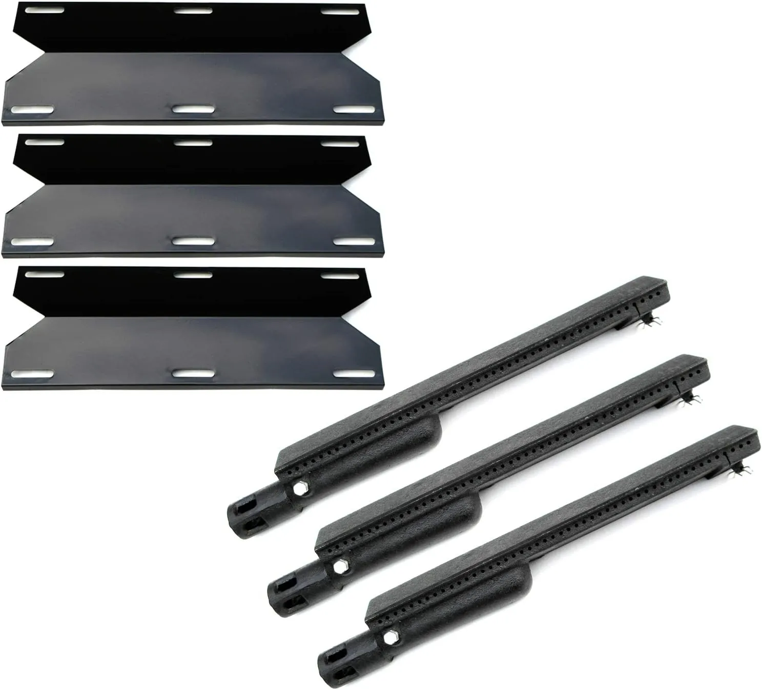 Direct store Parts Kit DG223 cast iron Burner and Heat Plate Replacement for Jenn Air 720-0061, 720-0062, 720-0063, 720-0099 Gas Grills, 3 Pack