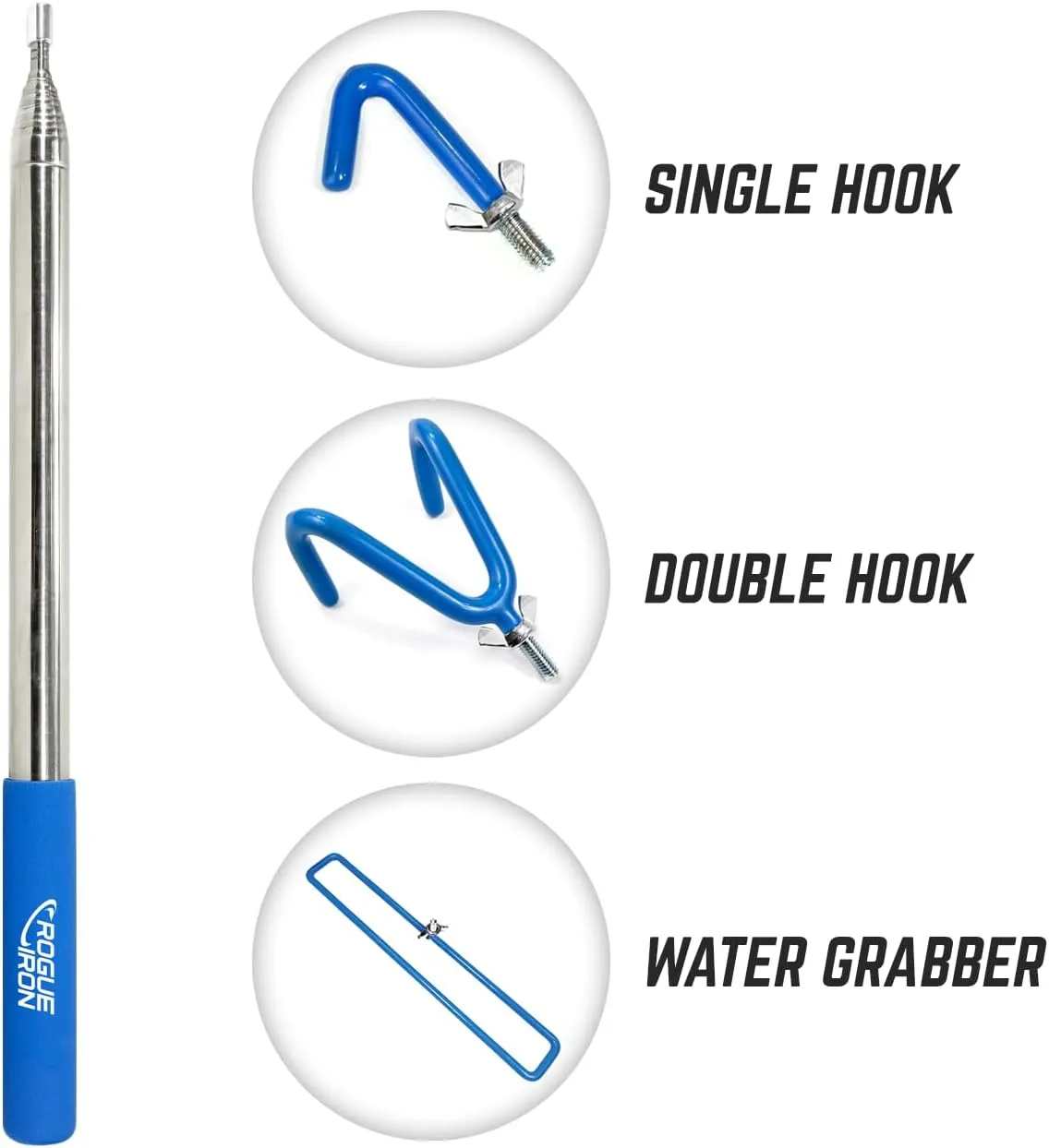 Disc Golf Retriever Pole Telescoping Disc Golf Accessories Grabber 16 inches to 16ft