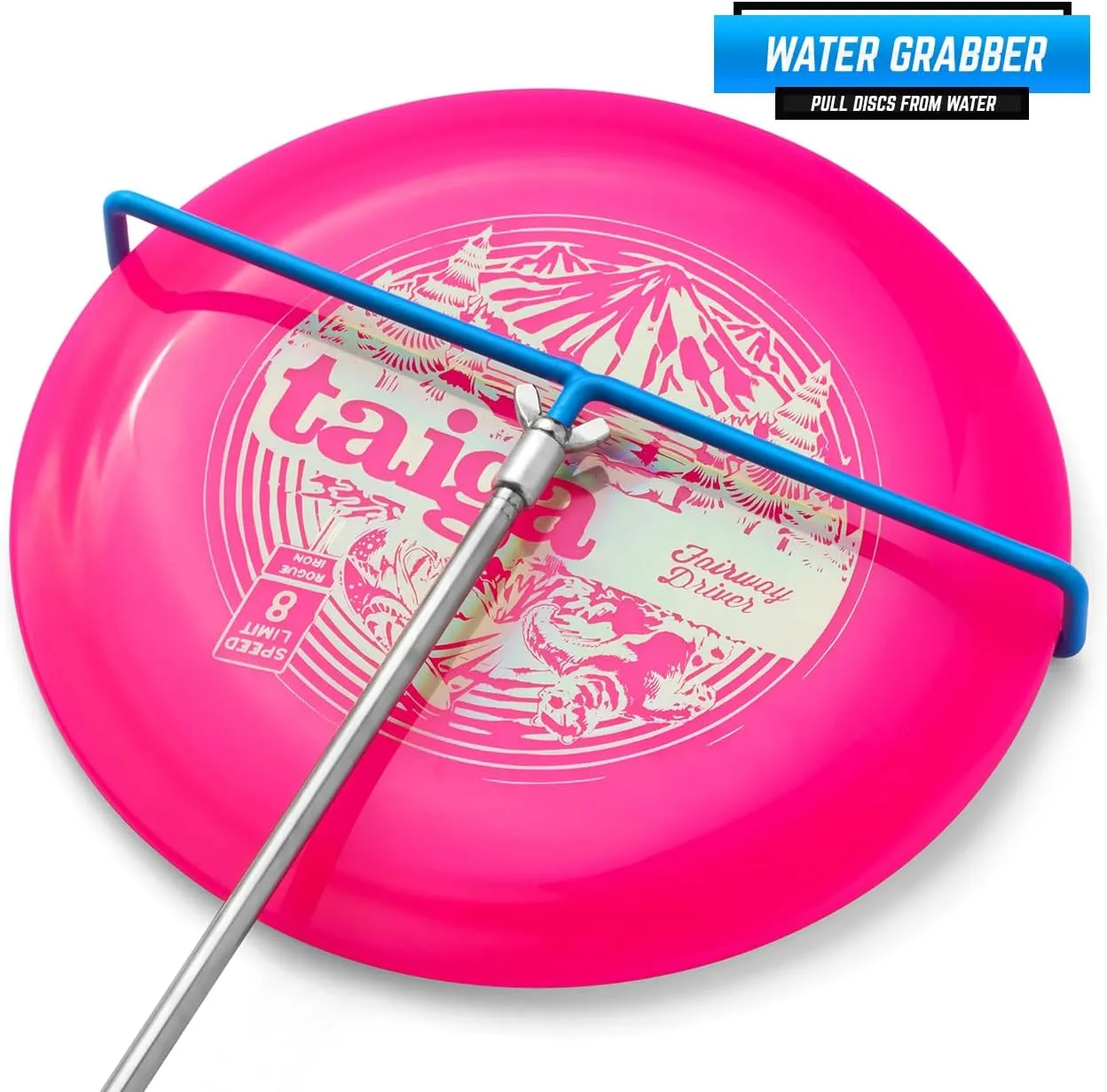 Disc Golf Retriever Pole Telescoping Disc Golf Accessories Grabber 16 inches to 16ft