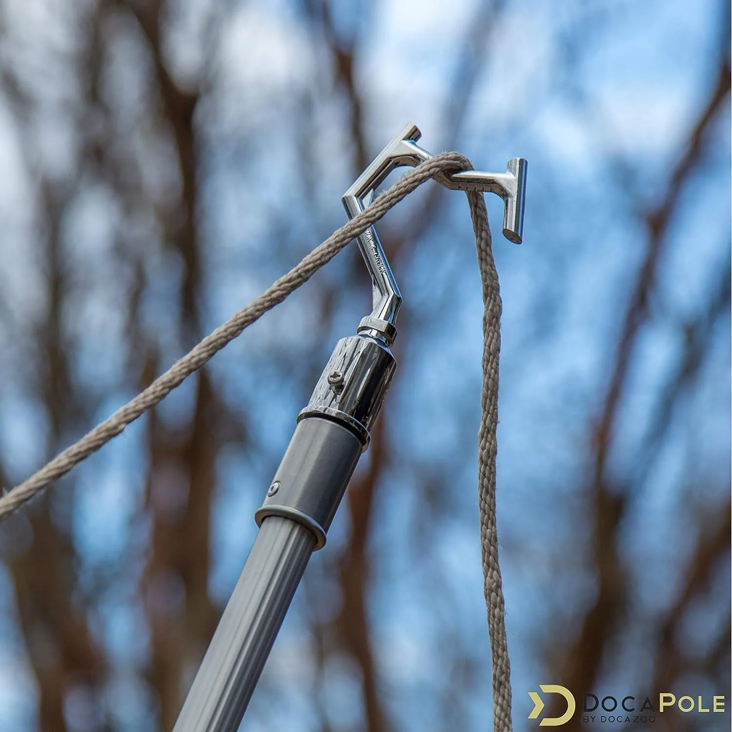 DOCA Boat Hook - Christmas Light Pole Hanger Tool - Durable & Lightweight Utility Hook for Docking, Tree Debris Removal