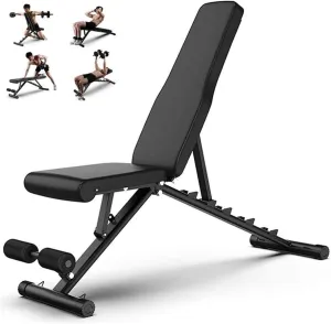 Durable Sturdy Weight Benches for Home Gym Multifunction Stool with Folding Dumbbells for Bench, Sit-ups Curls with Dumbbells, Whole Body Fitness