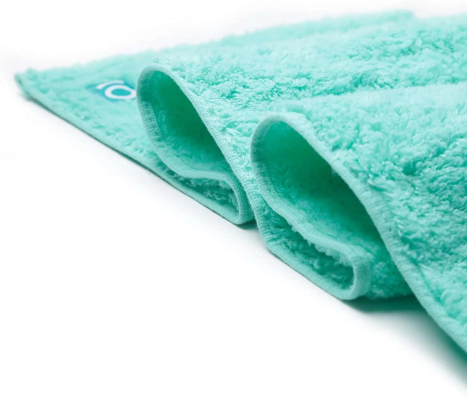 Eco Friendly Gym Towel for Working Out - Soft and Absorbent Cotton Exercise Towel - No Synthetic Microfibers or Plastics - Sweat Towel for Gym, Fitness, Sports, Yoga - Aqua - 1 Pc