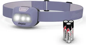 Energizer LED Headlamp HDL-400, IPX4 Water Resistant Headlamps, High-Performance Head Light for Outdoors, Camping, Running, Storm, Survival LED Light for Emergencies (Batteries Included)