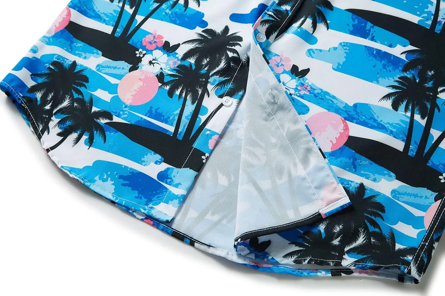 ENVMENST Hawaiian Shirt for Men Short Sleeve Beach Printed Summer Button Down Aloha Shirt(S-3XL)