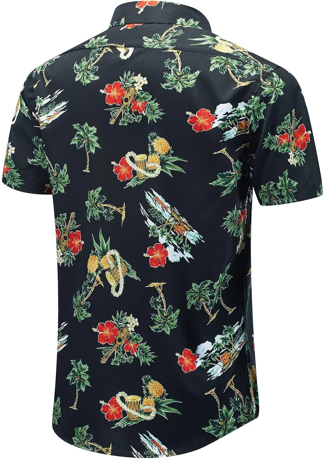 ENVMENST Hawaiian Shirt for Men Short Sleeve Beach Printed Summer Button Down Aloha Shirt(S-3XL)
