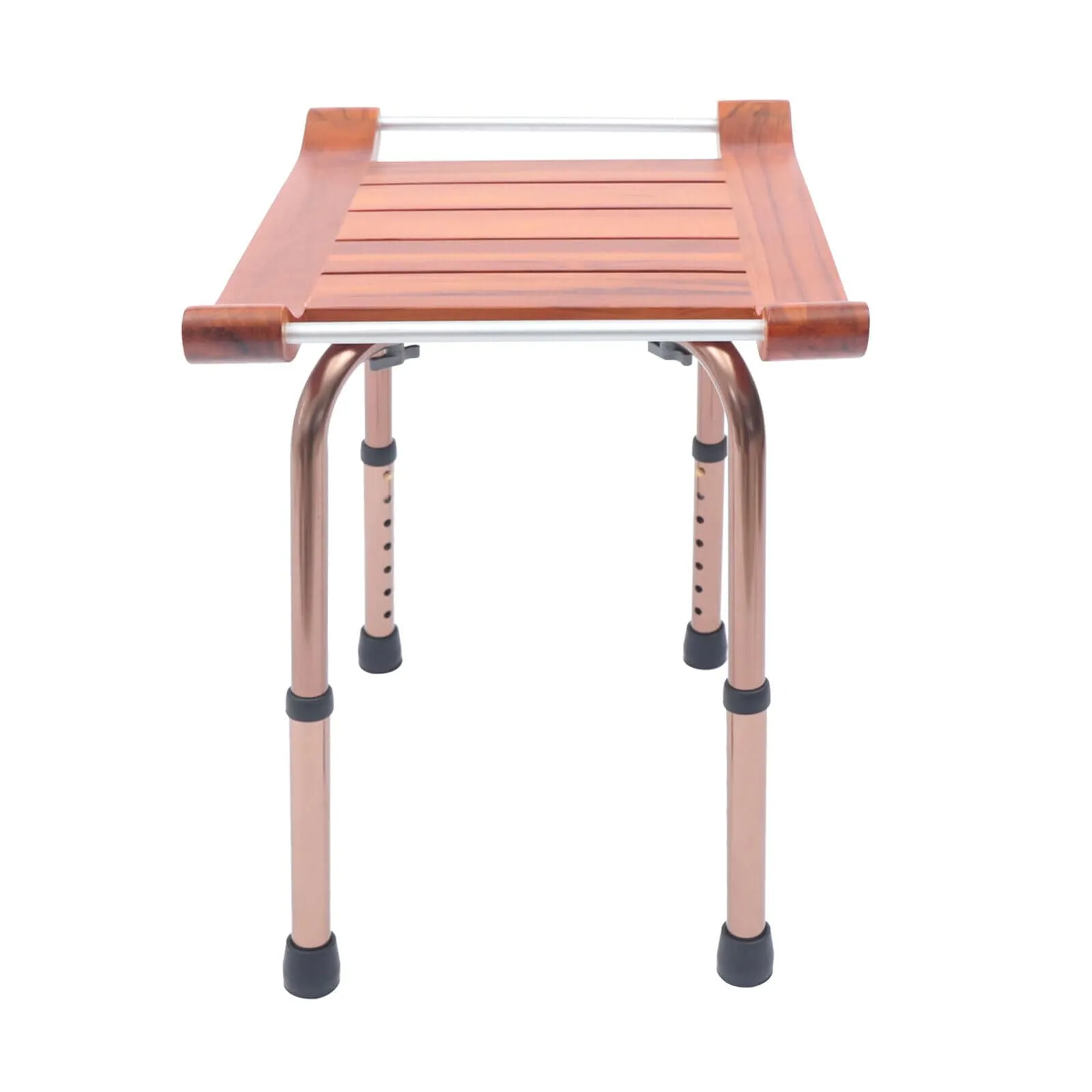 Ergonomic Wooden Teak Corner Shower Bath Chair Seat