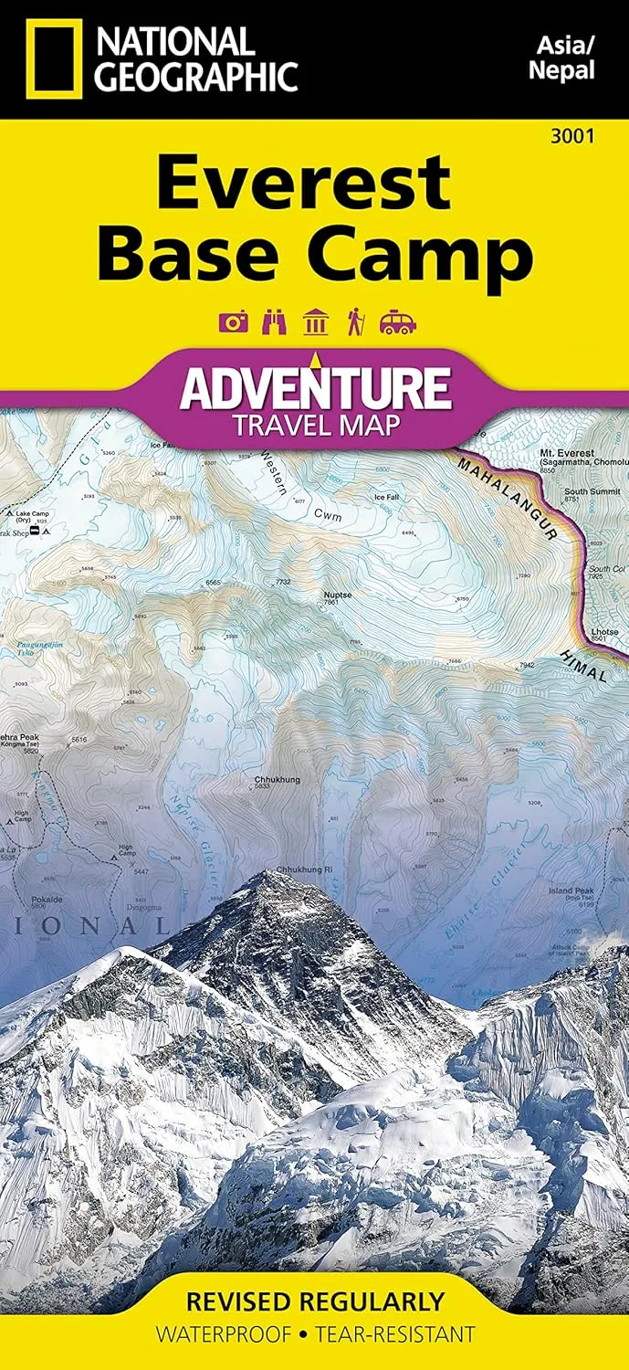Everest Base Camp Map [Nepal] (National Geographic Adventure Map, 3001) Map – Folded Map, January 1, 2022