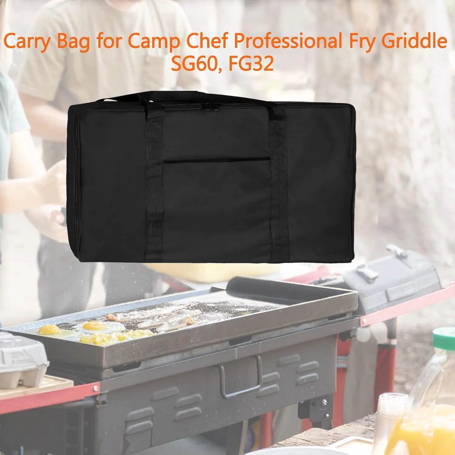 Extra Large Griddle Carry Bag for Camp Chef SG60 FG32, Heavy Duty Zipper Griddle Bag for Camp Chef Professional Fry Griddle 14" x 32", Griddle Carry Bag for Camp Chef Replacement Parts