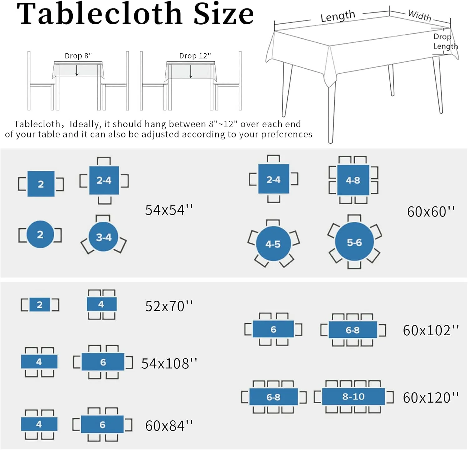 Fall Outdoor Tablecloth with Umbrella Hole, Farmhouse Orange White Stripe Rectangle Tables Zippered Table Cloth Waterproof Tabletop Table Cover Collection for Patio, Garden, Picnic, Camping, Dining