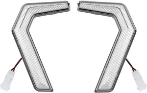 Fang Lights for Polaris General XP 1000, LED Grille Accent Lights Signature Assembly Lights Grill Lamps Compatible with Polaris General 1000/4 1000/ XP/ XP4 1000 2016-2024 Accessories(2PCS)
