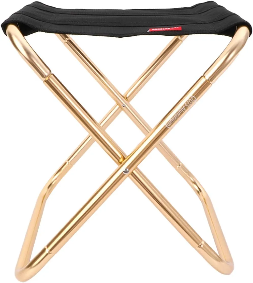 FAVOMOTO Fishing Stool Aluminum Alloy Folding Chair Portable Design for Outdoor Use