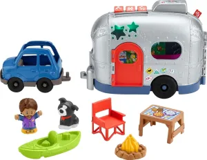 Fisher-Price Little People Toddler Toy Light-Up Learning Camper Playset with Smart Stages for Pretend Play Kids Ages 1  Years​