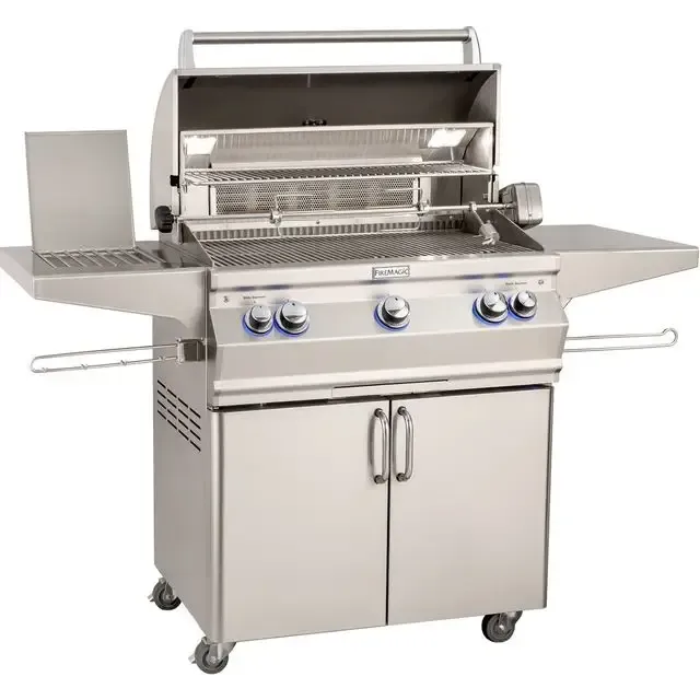 FM A540s Aurora 30" Portable Grill with Analog Thermometer and Flush Mounted Single Side Burner, NG - A540S7EAN62