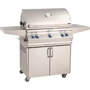 FM A540s Aurora 30" Portable Grill with Analog Thermometer and Flush Mounted Single Side Burner, NG - A540S7EAN62
