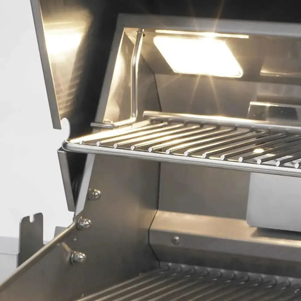FM A660s Aurora 30" Portable Grill with Analog Thermometer and Flush Mounted Single Side Burner, LP - A660S7EAP62