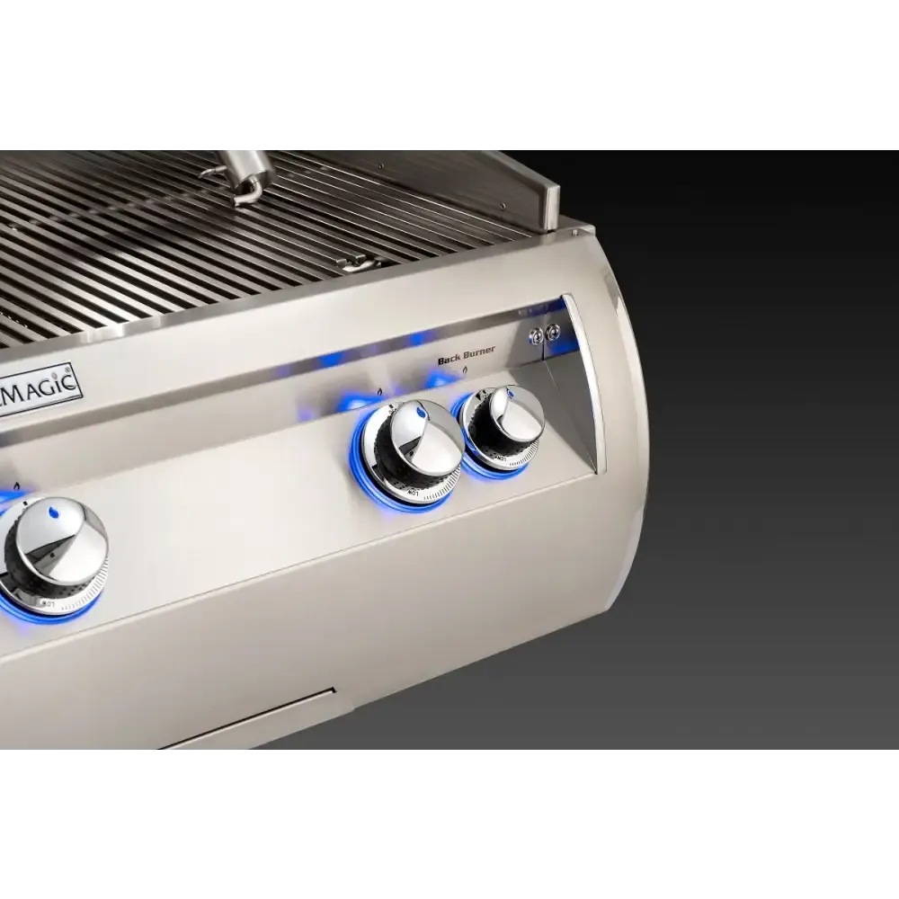 FM A660s Aurora 30" Portable Grill with Analog Thermometer, Flush Mounted Single Side Burner, Rotisserie Backburner, Infrared Burner and Magic View Window, NG - A660S8LAN62W