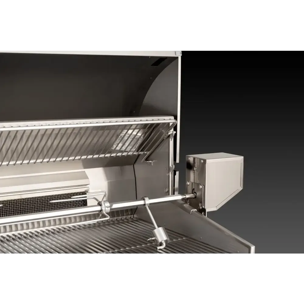 FM A660s Aurora 30" Portable Grill with Analog Thermometer, Flush Mounted Single Side Burner, Rotisserie Backburner, Infrared Burner and Magic View Window, NG - A660S8LAN62W