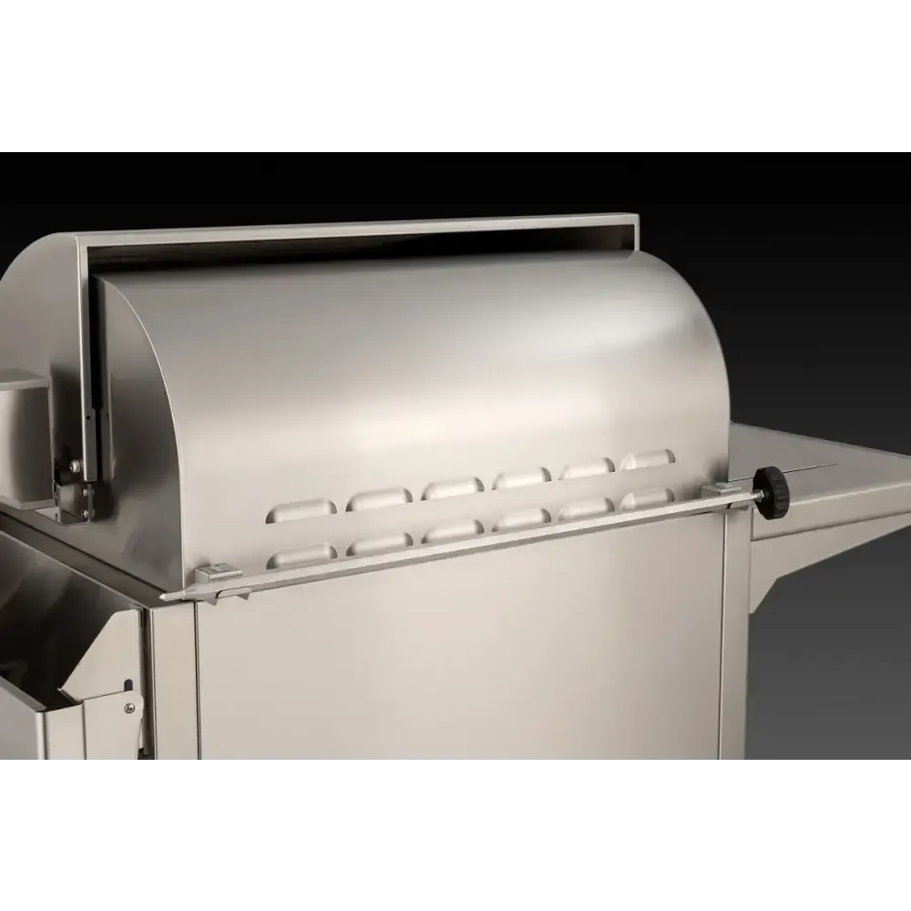 FM A660s Aurora 30" Portable Grill with Analog Thermometer, Flush Mounted Single Side Burner, Rotisserie Backburner, Infrared Burner and Magic View Window, NG - A660S8LAN62W
