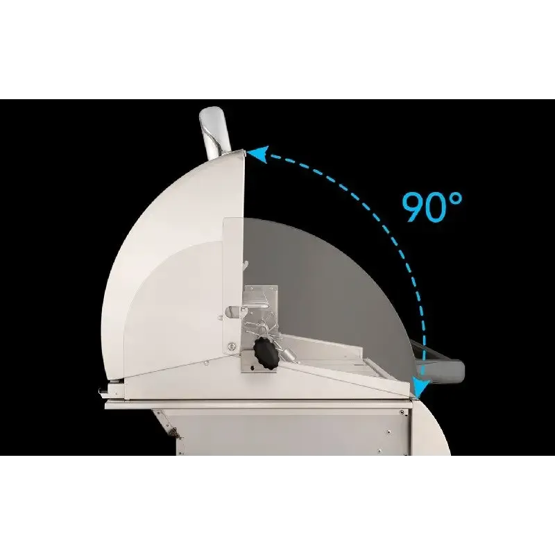 FM E790s Echelon 36" Portable Grill with Digital Thermometer and Flush Mounted Single Side Burner, LP - E790S8E1P62