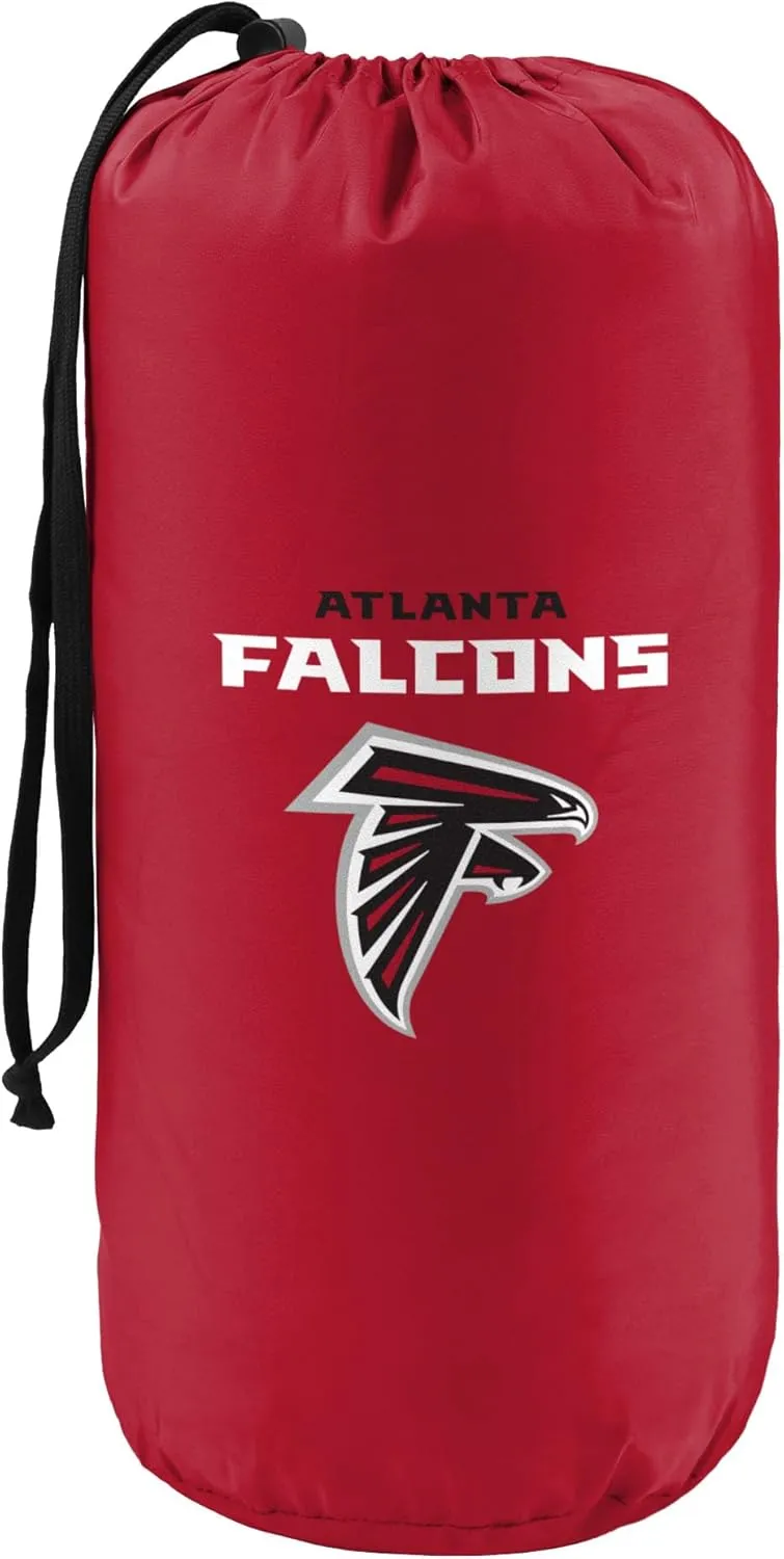 FOCO NFL Exclusive Wearable Outdoor Wordmark Big Logo Blanket, 50 x 60, Atlanta Falcons