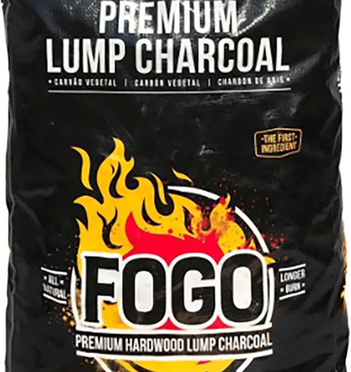 FOGO Premium Oak Restaurant Grade All-Natural Hardwood Medium and Small Sized Lump Charcoal for Grilling and Smoking, 17.6 Pound Bag, 2-Pack